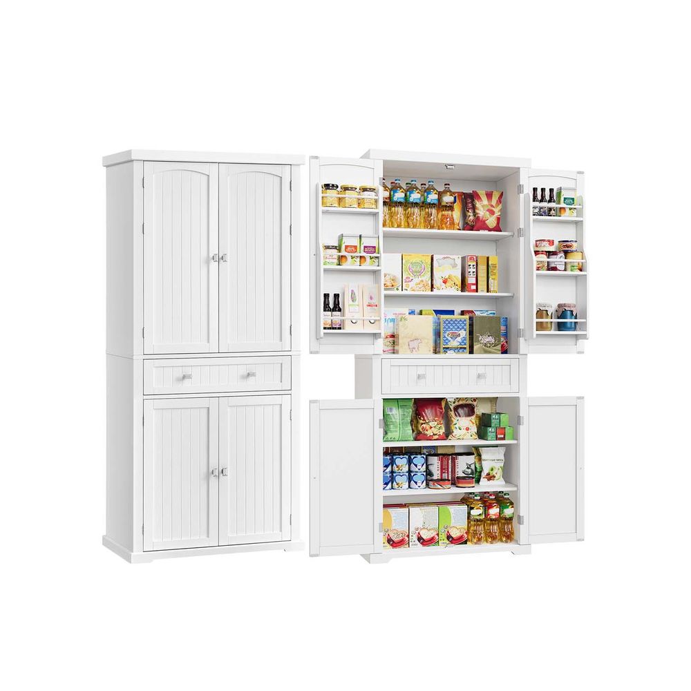 Scaffale Organizer KOSIWO Per Cucina Espandibile 45-70 Cm - 2 Ripiani, 2 Cestini, 6 Pannelli, Per Armadi E Lavelli - 6