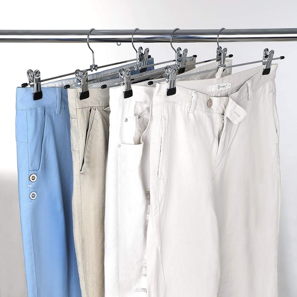 Grucce Metallo Camicie Pantaloni 100pz special lavanderie stirerie Ferro  Cromato