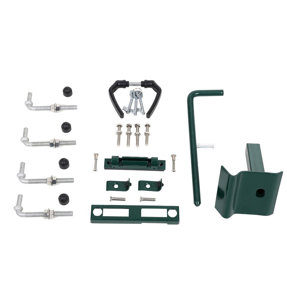 Cancello Da Giardino SONGMICS 310x100cm - In Acciaio Zincato Verde Con Serratura E 3 Chiavi - Per Recinzioni - Foto 3