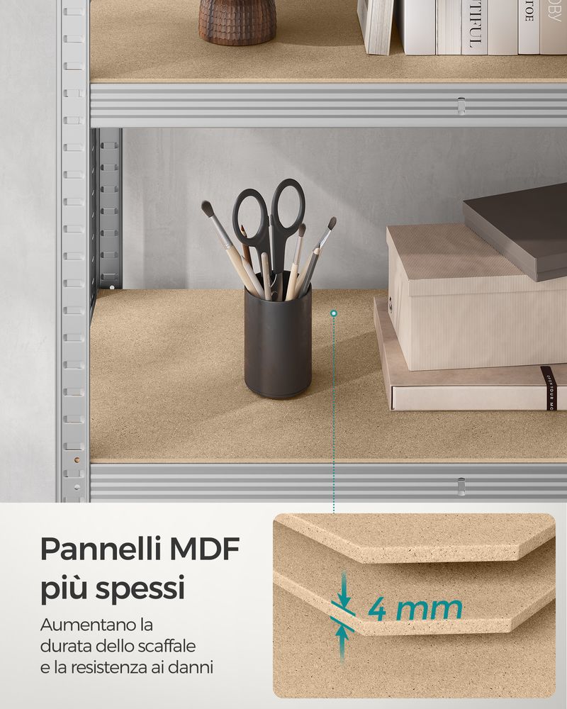 Scaffali per Garage da 2 Pezzi Griglia per Garage Portaoggetti 122 x 61 cm Montaggio da Parete, Capacità Carico max. 113,4 kg ca., Scaffali Galleggianti per Organizzazione del Garage, Officina | IT