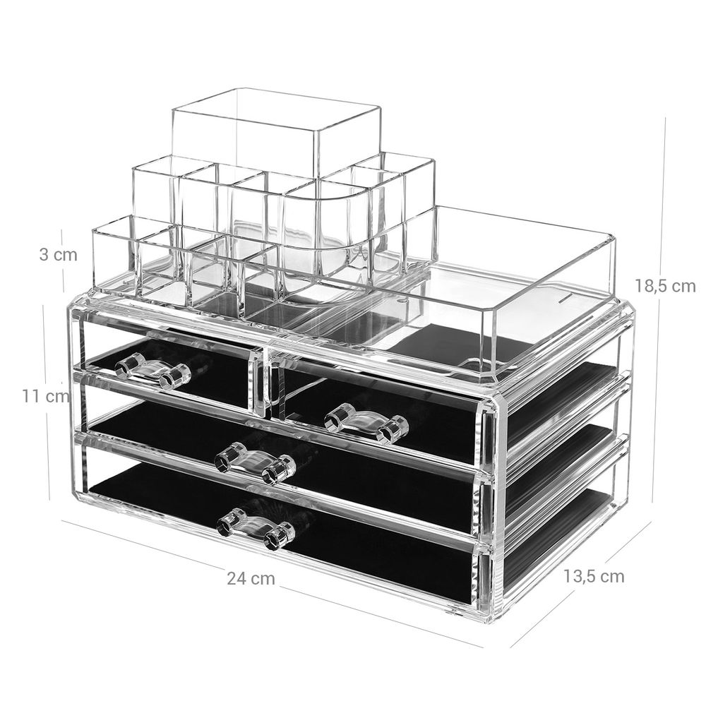 AIMEILI 4 RIPIANI Porta per Unghie Espositore Smalti Stand Organizer Porta  Trucc EUR 23,54 - PicClick IT