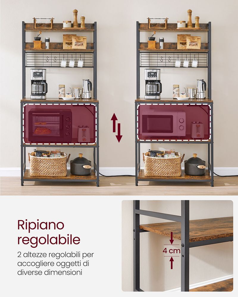 Scaffale Portautensili Per Bimby TM5 E TM6 - Organizer In ABS Da Agganciare Al Manico