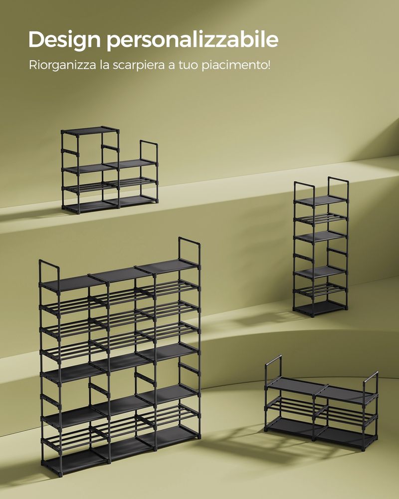 SONGICS Scarpiera, 7 Ripiani, Scaffale Portascarpe Da Ingresso 28 X 46 - 5