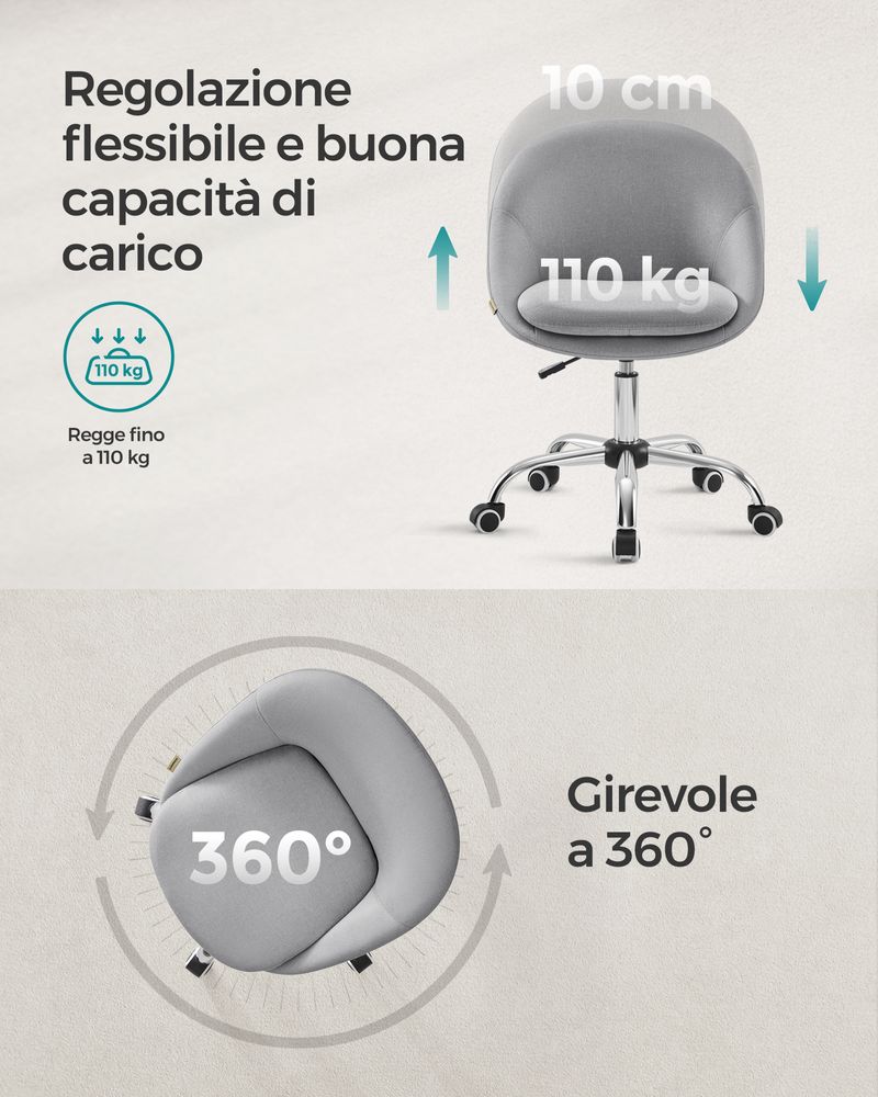 Sedia Ufficio Ergonomica Yaheetech - Regolabile, Girevole E Reclinabile In Ecopelle Nera