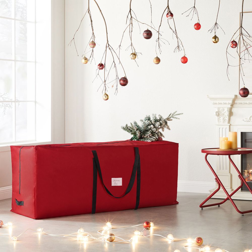 Borsa Di Conservazione Per Albero Di Natale - Rosso, 135x38x54 Cm, Resistente - Foto 9