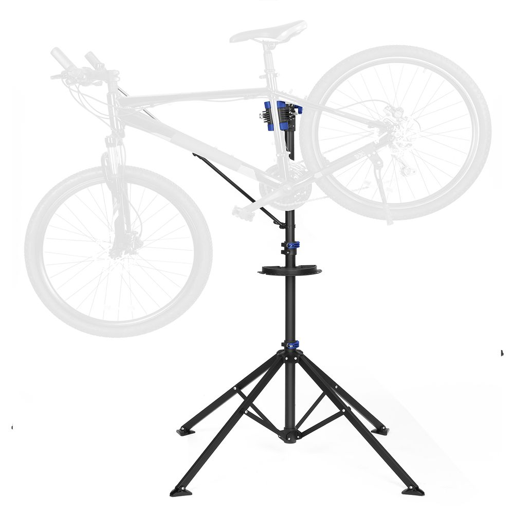 SONGMICS Cavalletto per Riparazione Bici con Ripiano per Attrezzi,  Portabici Professionale per Manutenzione a Sgancio Rapido, Leggero e  Portatile, Nero e Rosso SBR06B : : Sport e tempo libero