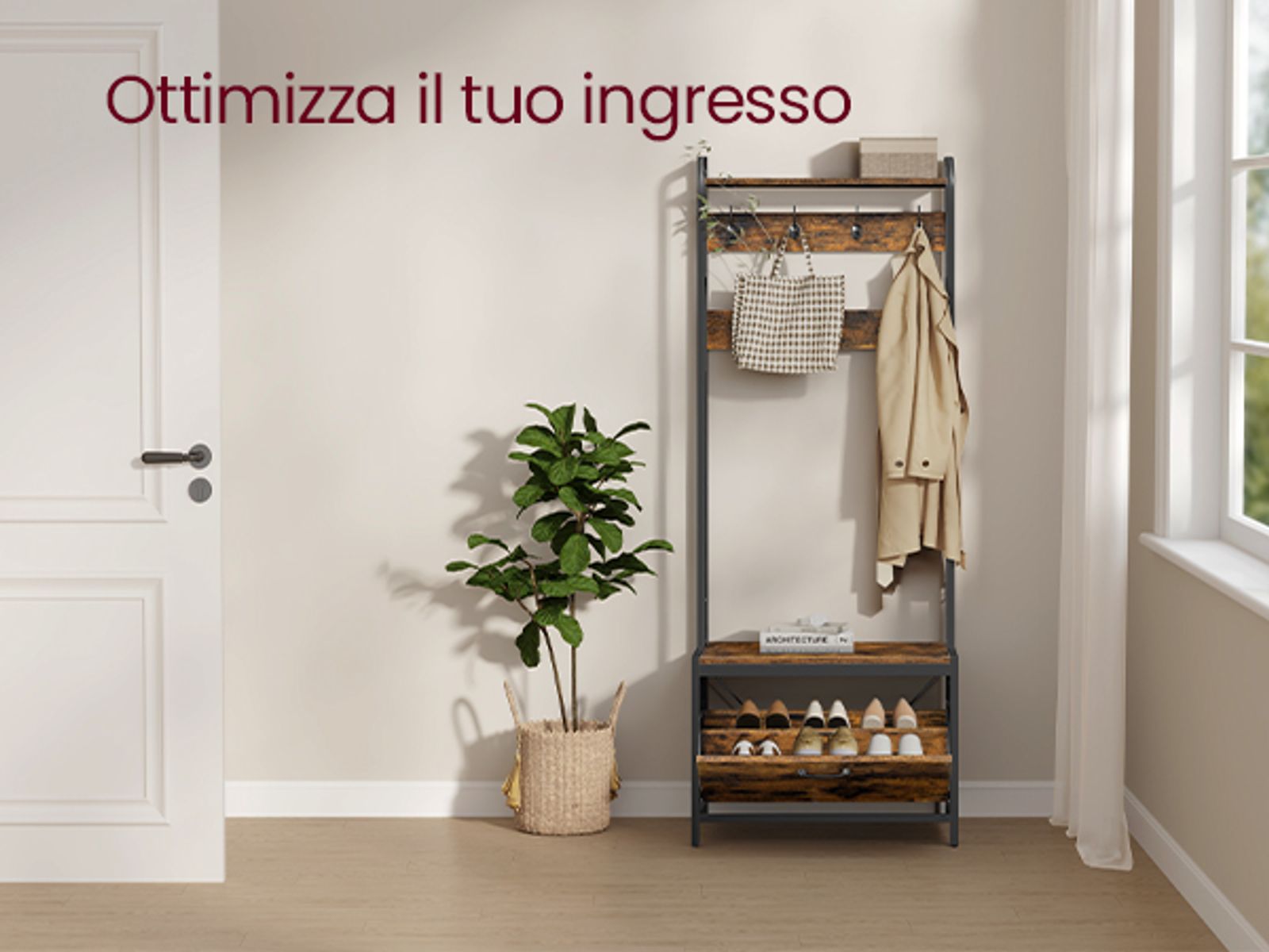 Kartell Gancio Appendiabiti Trasparente - Design Iconico Made In Italy, 2 Pezzi | Policarbonato Cristallo