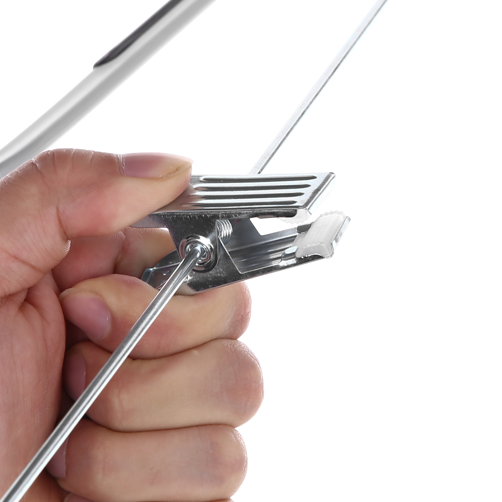 Grucce Per Pantaloni In Legno Con Mollette - Set Da 8, Antiscivolo, Ganci Girevoli, Naturale - Foto 6