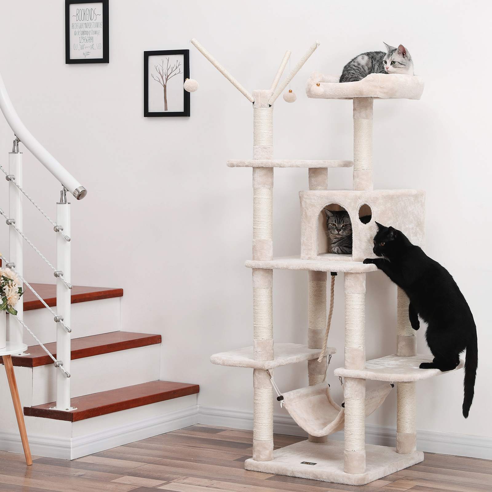 Albero per Gatti con Amaca Medio Albero per Gatti con Amaca Medio